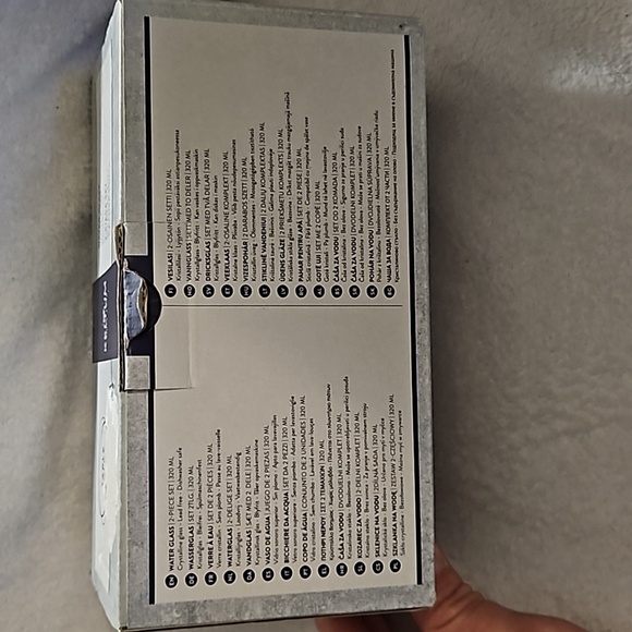 Keltum Table Talks Water Crystalline Glass 2-Piece Set Lead Free Dishwasher Safe - Picture 2 of 15